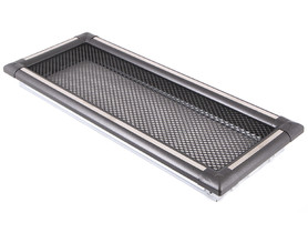 Kratka kominkowa EXCLUSIVE 16x45 cm grafit / inox