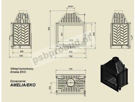 wkład kominkowy AMELIA EKO 18 + dolot